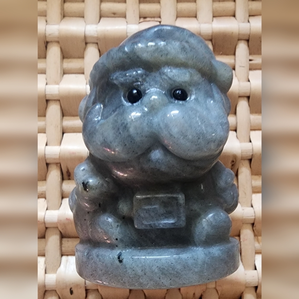 🎄Natural Labradorite Santa Claus Carving - Picture 2 of 8